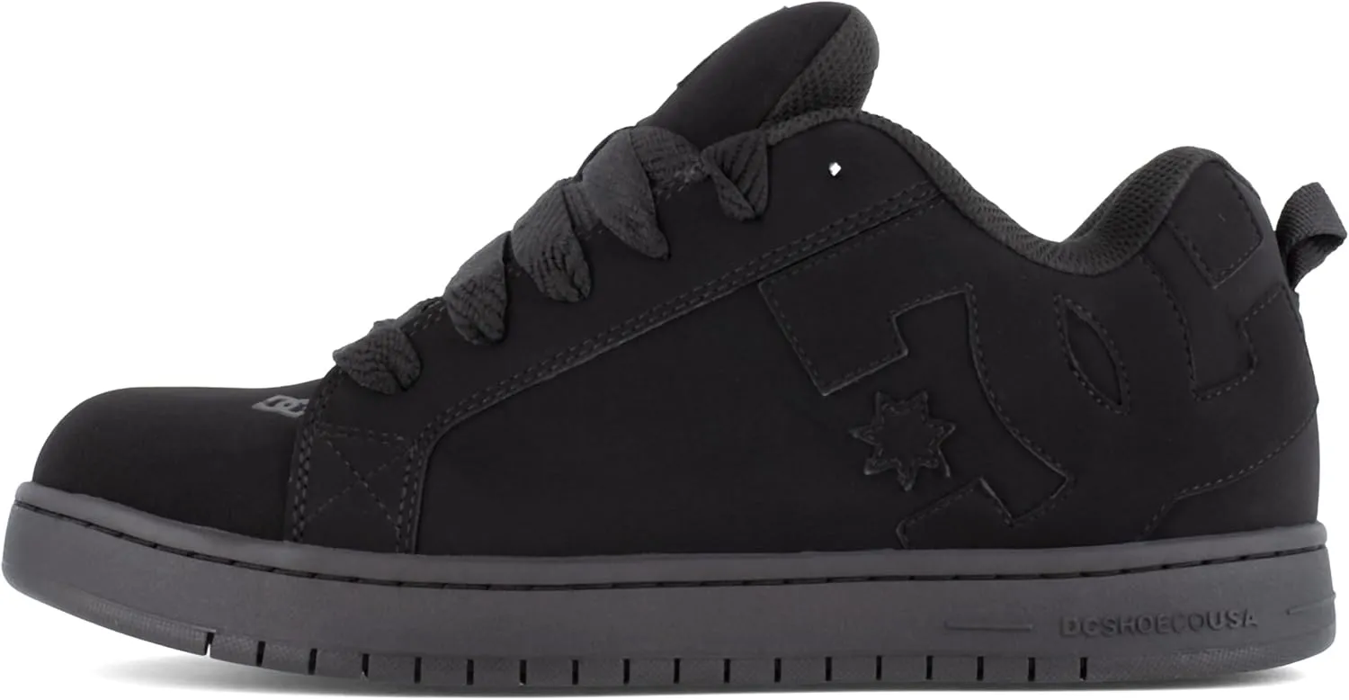 DC Men's Court Graffik Work Black Composite Toe Boots Construction Shoe