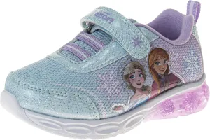 Disney Girls Frozen Light Up Laceless Running Shoes (Toddler/Little Girl)