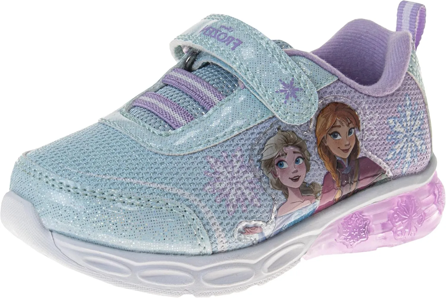 Disney Girls Frozen Light Up Laceless Running Shoes (Toddler/Little Girl)
