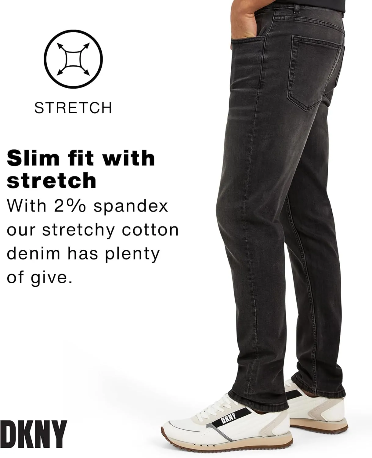 DKNY Men's Jeans - Bedford Stretch Denim Slim Fit Jeans for Men