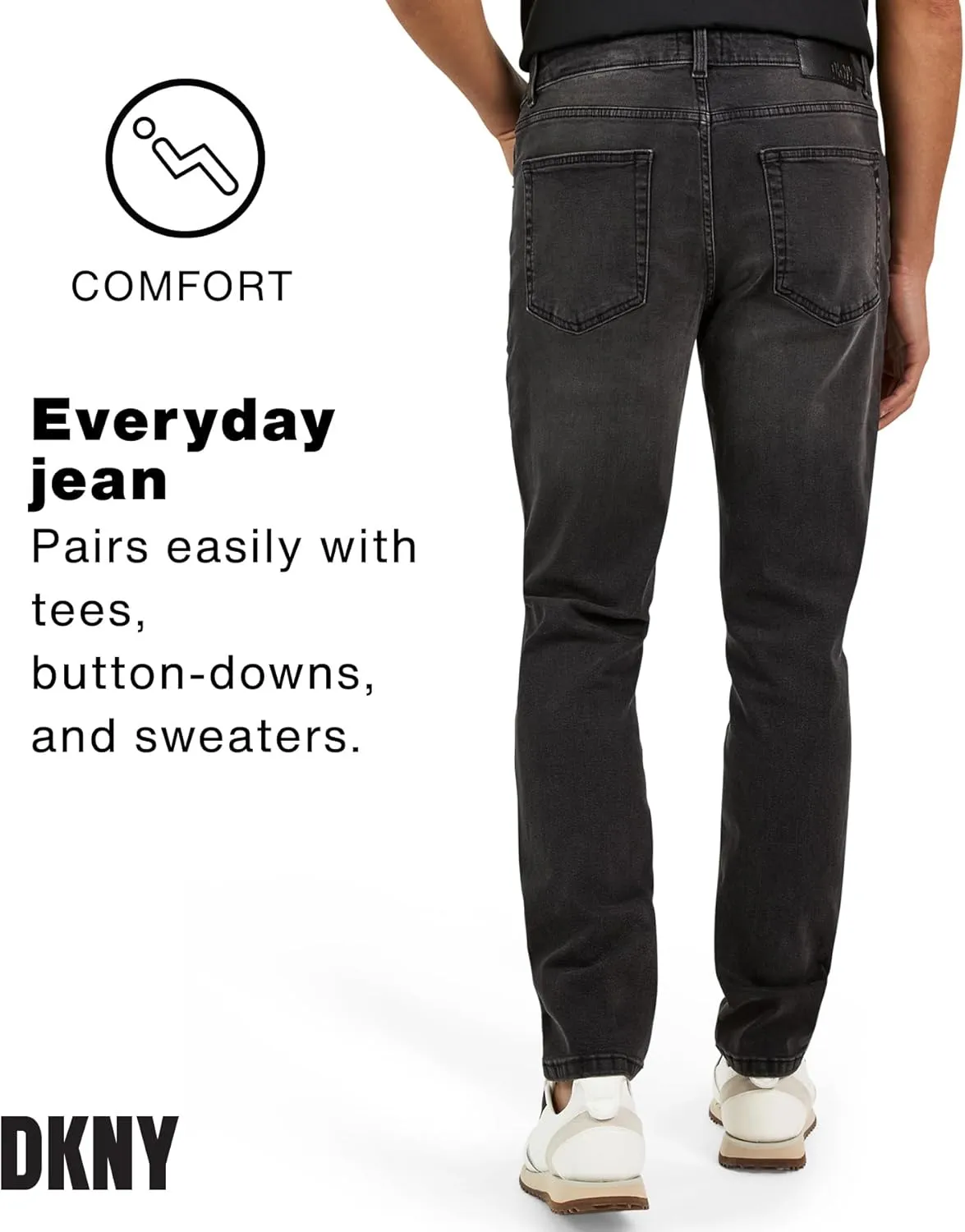 DKNY Men's Jeans - Bedford Stretch Denim Slim Fit Jeans for Men