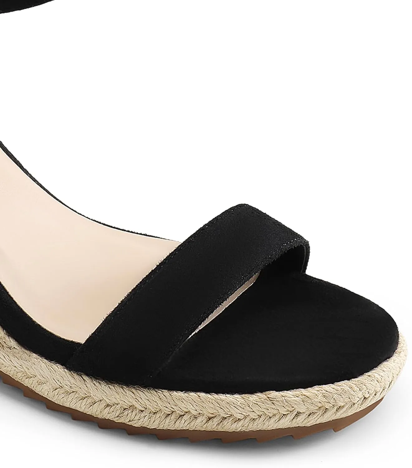 DREAM PAIRS Espadrilles Wedge Sandals for Women, Women's Open Toe Summer Dressy Sandals with Adjustable Ankle Strap and Soft Footbed