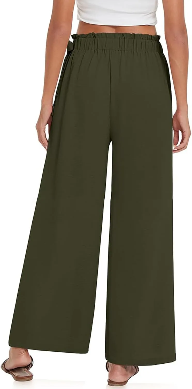 Elastic Waist Pants for Women Cotton Pants and Linen Explosion Loose Trousers Female Linen Pants for Women Petite Short