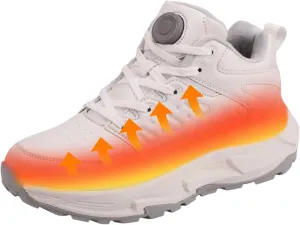 Electric Foot Warmer Rechargeable Snow Boots for Women Men - Heated Sneakers Fast Heating, Lightweight & Waterproof Outdoor Comfort