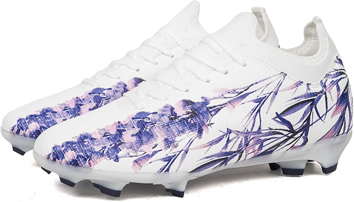 Eliogn Men's Turf Soccer Cleats Athletic Firm Ground High-Top Football Boots