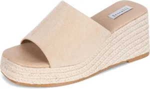 Erocalli Platform Espadrilles for Women Wedge Sandals Open Toe Slip On Bohemia Beach Sandals