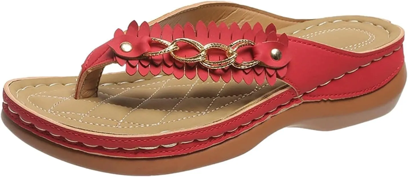 Flip Flops for Women with Arch Support Orthopedic Sandals Comfortable Thong Sandals Slippers Dressy Summer Beach Shoes