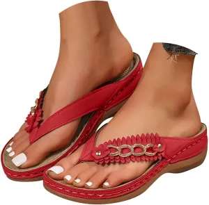 Flip Flops for Women with Arch Support Orthopedic Sandals Comfortable Thong Sandals Slippers Dressy Summer Beach Shoes