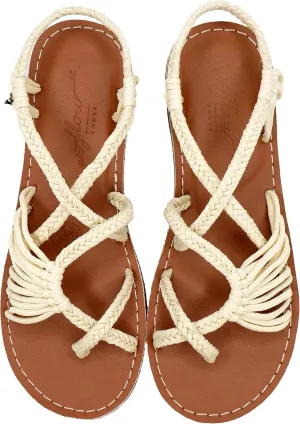 Flow Women's Handcrafted Flat Sandals | Fresh Smell | Comfort Fit | Tropical | True to Size | Fashionable