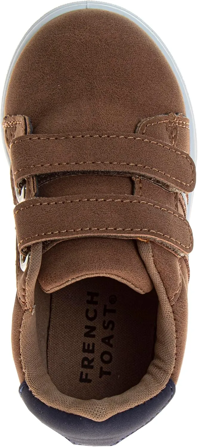 French Toast Boy Sneakers Laceless - Toddlers Athletic Casual Kids Canvas Shoes