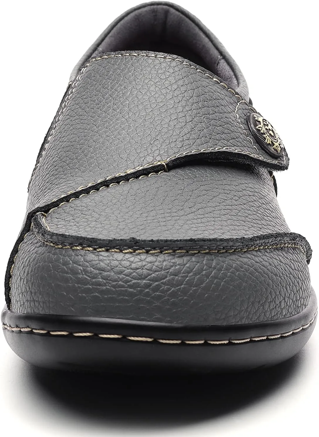 Geoeleph Women's Loafers Casual Slip-Ons Comfort Walking Flats Leather Driving Moccasins