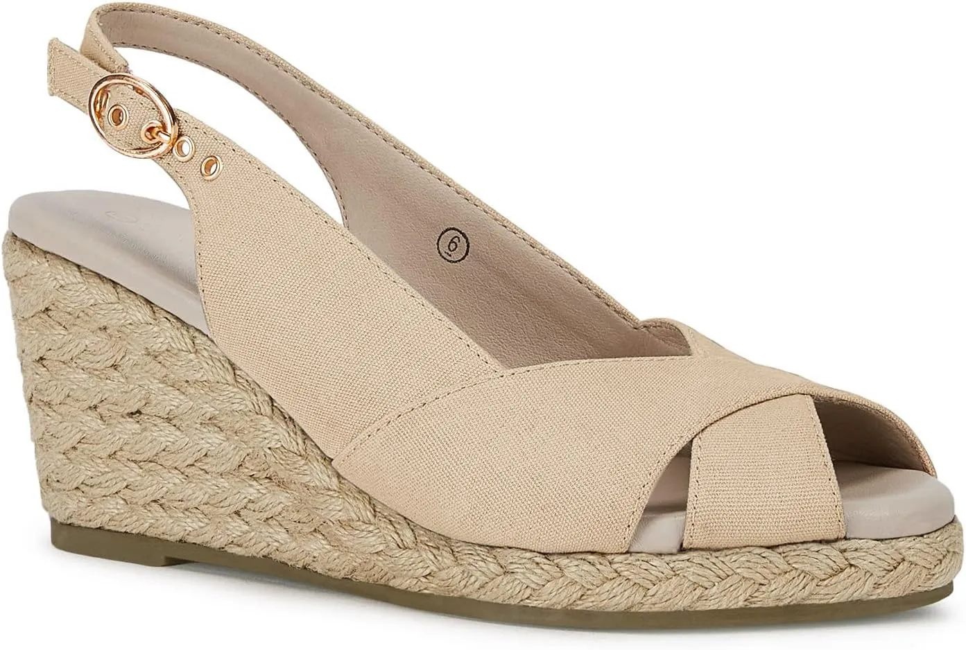 gihubafuil Women's Platform Wedges Sandals Open Toe Buckle Slingback Espadrilles Cross Band Slip-on High Heels