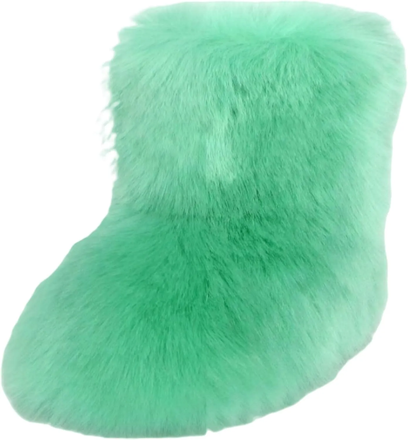 Girls Fluffy Furry Snow Boots Faux Fur Winter Warm Outdoor Boots