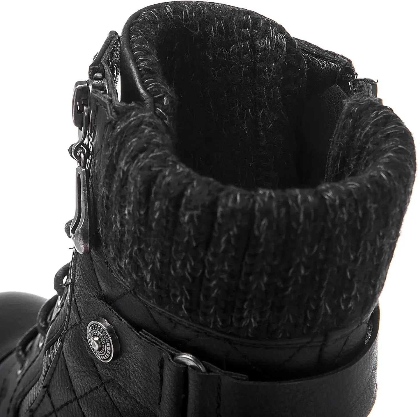 GLOBALWIN Women's Ankle Booties Fashion Combat Boots Fall Boots For Women Comfortable Low Heel