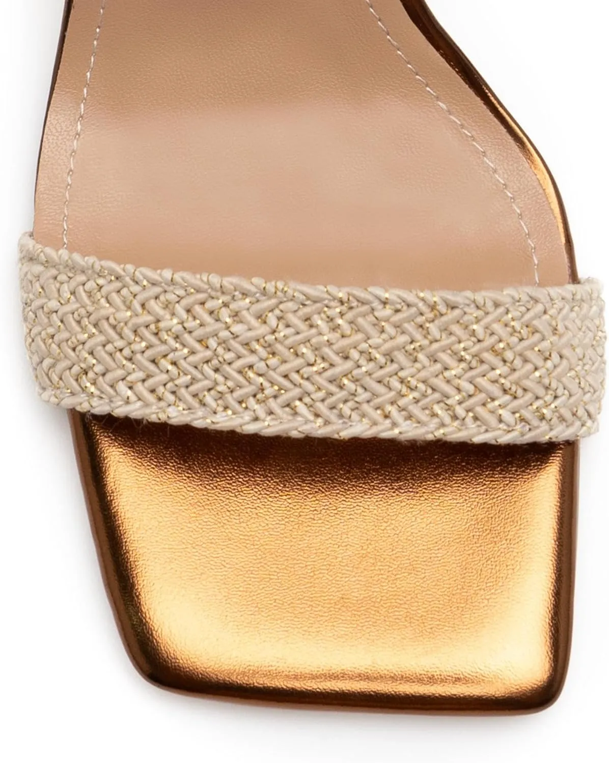 heelchic Wedge Sandals for Women, Metallic Gold Espadrilles for Women Dressy Strappy Heels, Open Toe Comfortable Slip On Slingback Sandals