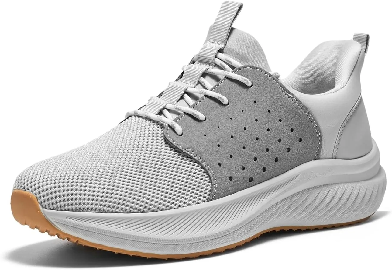 HEEZ Mens Slip On Fashion Sneakers Walking Shoes for Men Comfortable Breathable Casual Running Shoes