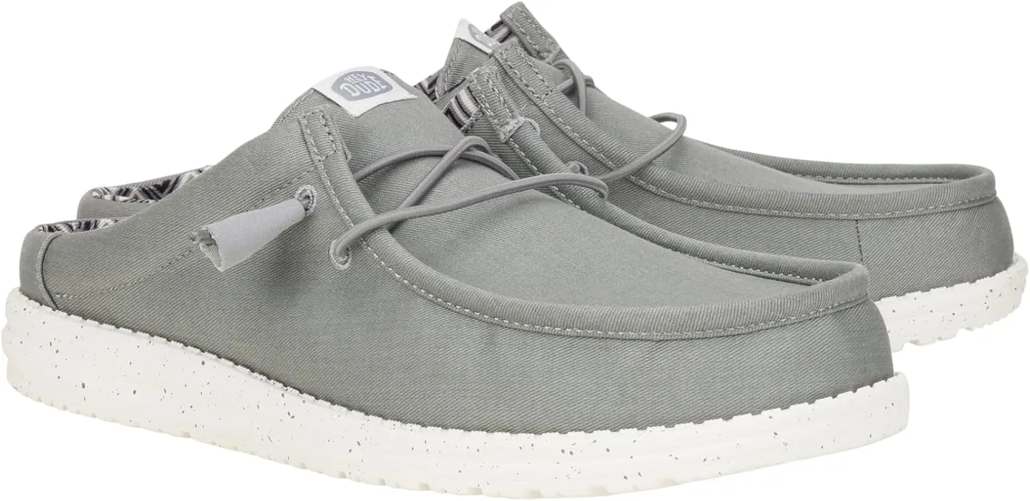 Hey Dude Men's Wally Slip Stretch Canvas | Men's Shoes | Men Slip-on Loafers | Comfortable & Light-Weight
