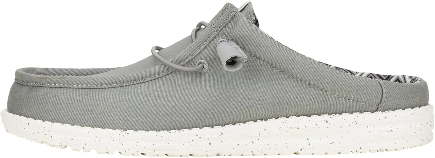 Hey Dude Men's Wally Slip Stretch Canvas | Men's Shoes | Men Slip-on Loafers | Comfortable & Light-Weight