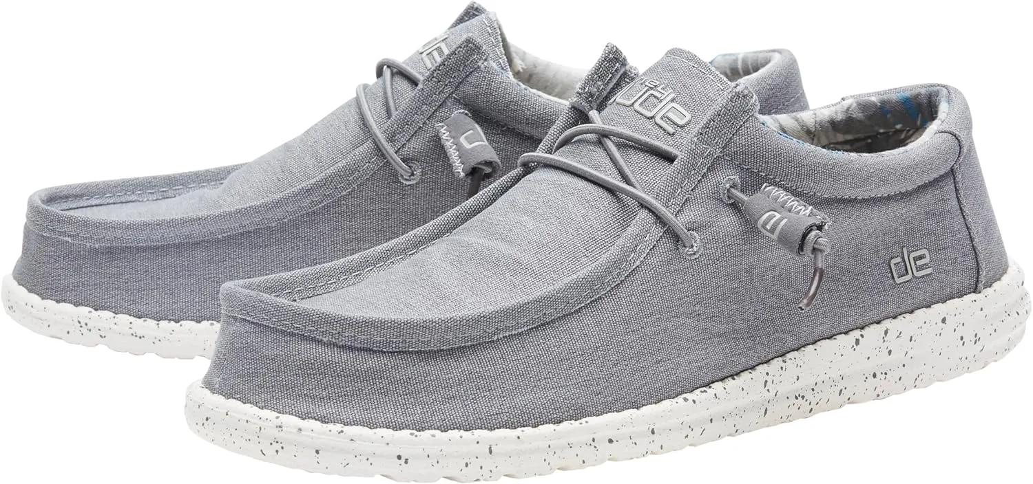 Hey Dude Men's Wally Stretch | Men's Loafers | Comfortable & Light-Weight
