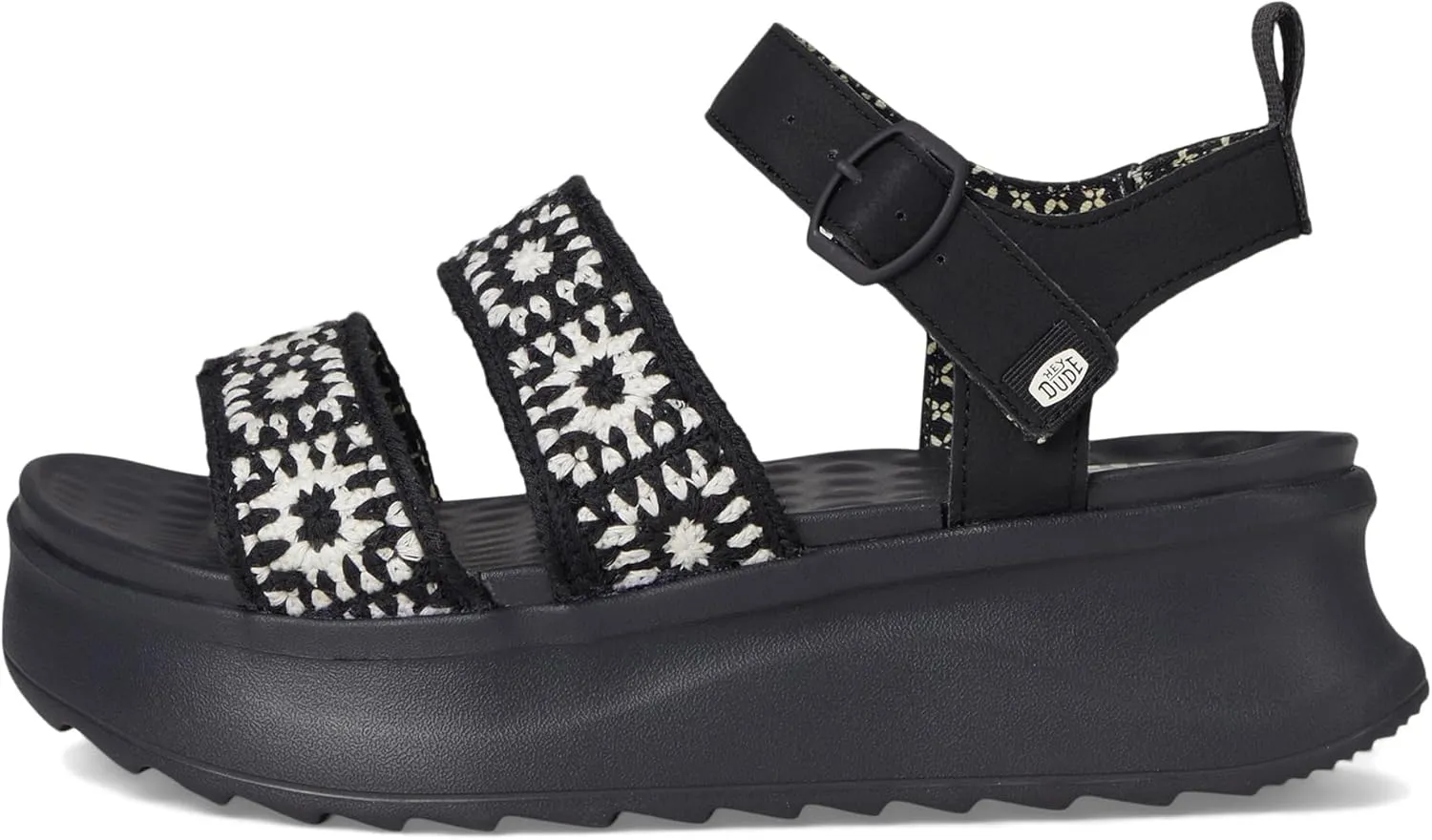 Hey Dude Women's Delray Buckle Cottage Crochet Loafer