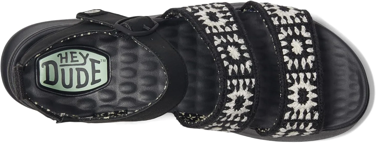Hey Dude Women's Delray Buckle Cottage Crochet Loafer