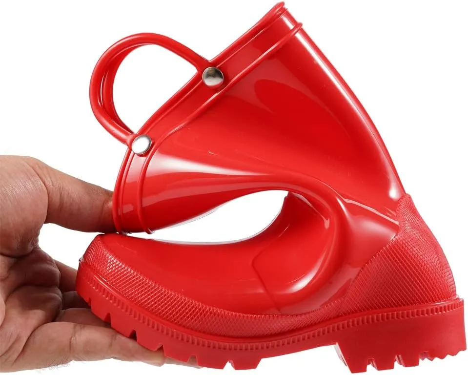 HugRain Toddler Kids Lightweight Adorable Rain Boots