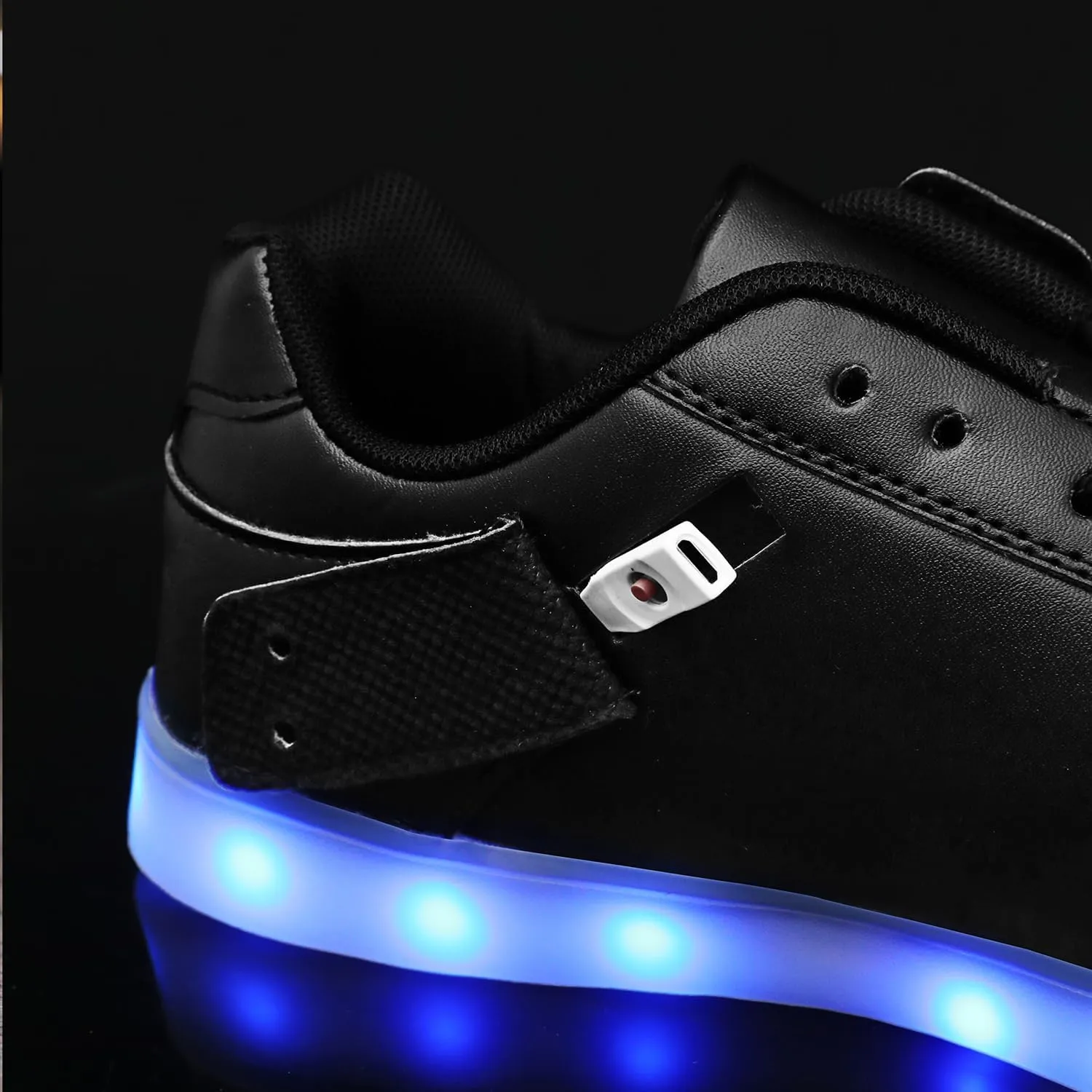 JEVRITE Unisex LED Light Up High Top Sneakers - USB Charging for Women & Men - Couples Shoes