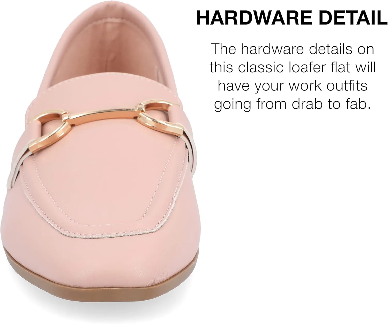 Journee Collection Womens Mizza Faux Leather Slip On Loafers