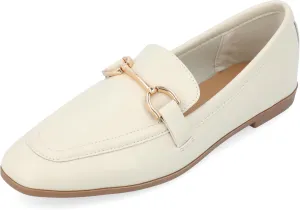 Journee Collection Womens Mizza Faux Leather Slip On Loafers