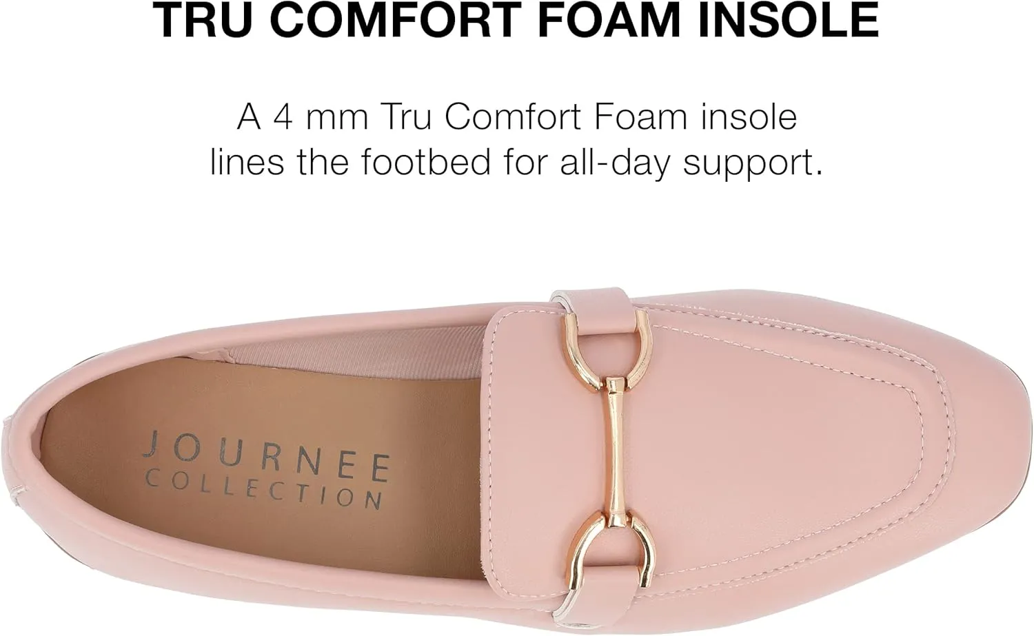 Journee Collection Womens Mizza Faux Leather Slip On Loafers