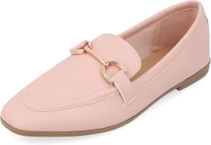 Journee Collection Womens Mizza Faux Leather Slip On Loafers