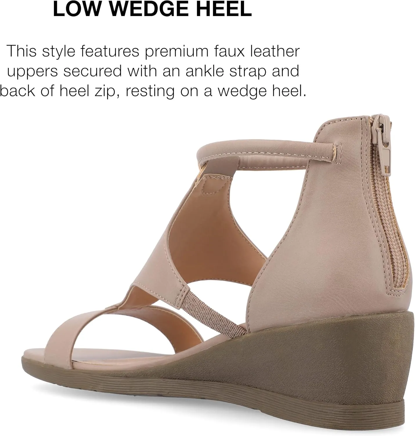 Journee Collection Women's Trayle Wedge Sandals