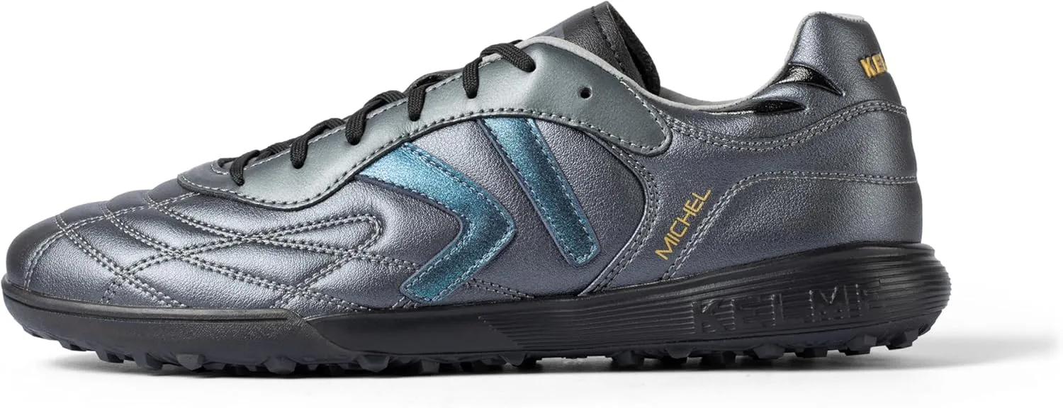 KELME Leather Indoor Soccer Shoes Futsal Turf Soccer Shoes Man Women Football Athletic Sneakers