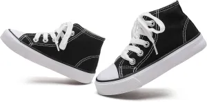 Kids Canvas Shoes Boys Girls High Top Canvas Slip On Sneakers