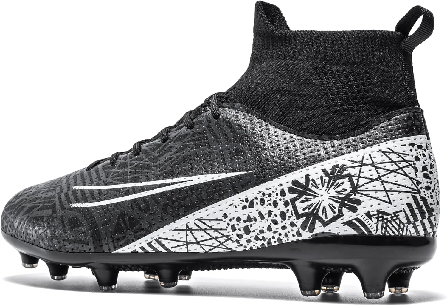Kids Soccer Cleats Boys Girls Firm Ground Professional Athletic Outdoor Football Shoes