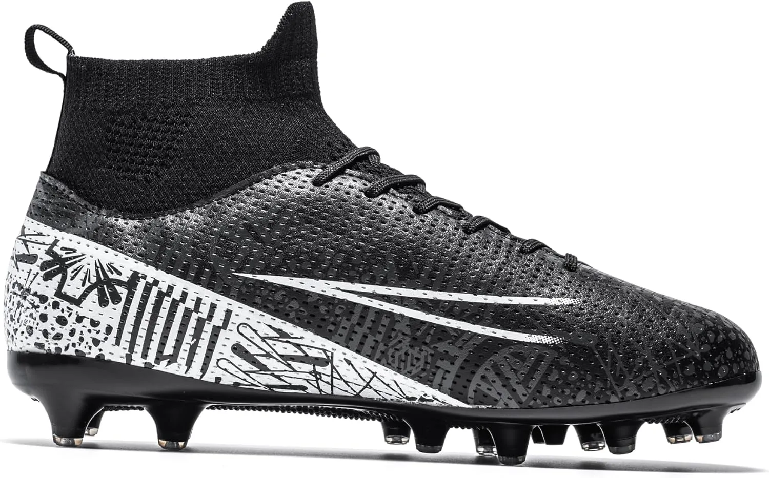 Kids Soccer Cleats Boys Girls Firm Ground Professional Athletic Outdoor Football Shoes