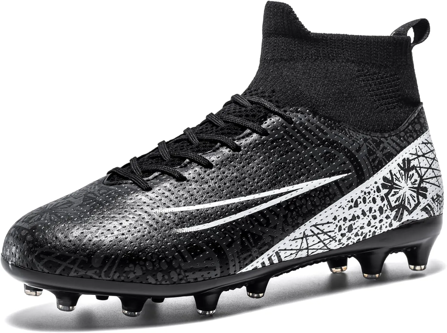 Kids Soccer Cleats Boys Girls Firm Ground Professional Athletic Outdoor Football Shoes