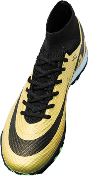 Kids Soccer Shoes Indoor Futsal Turf Big Boys Cleats Youths TF High Top Training Football Boots for Games Athletic