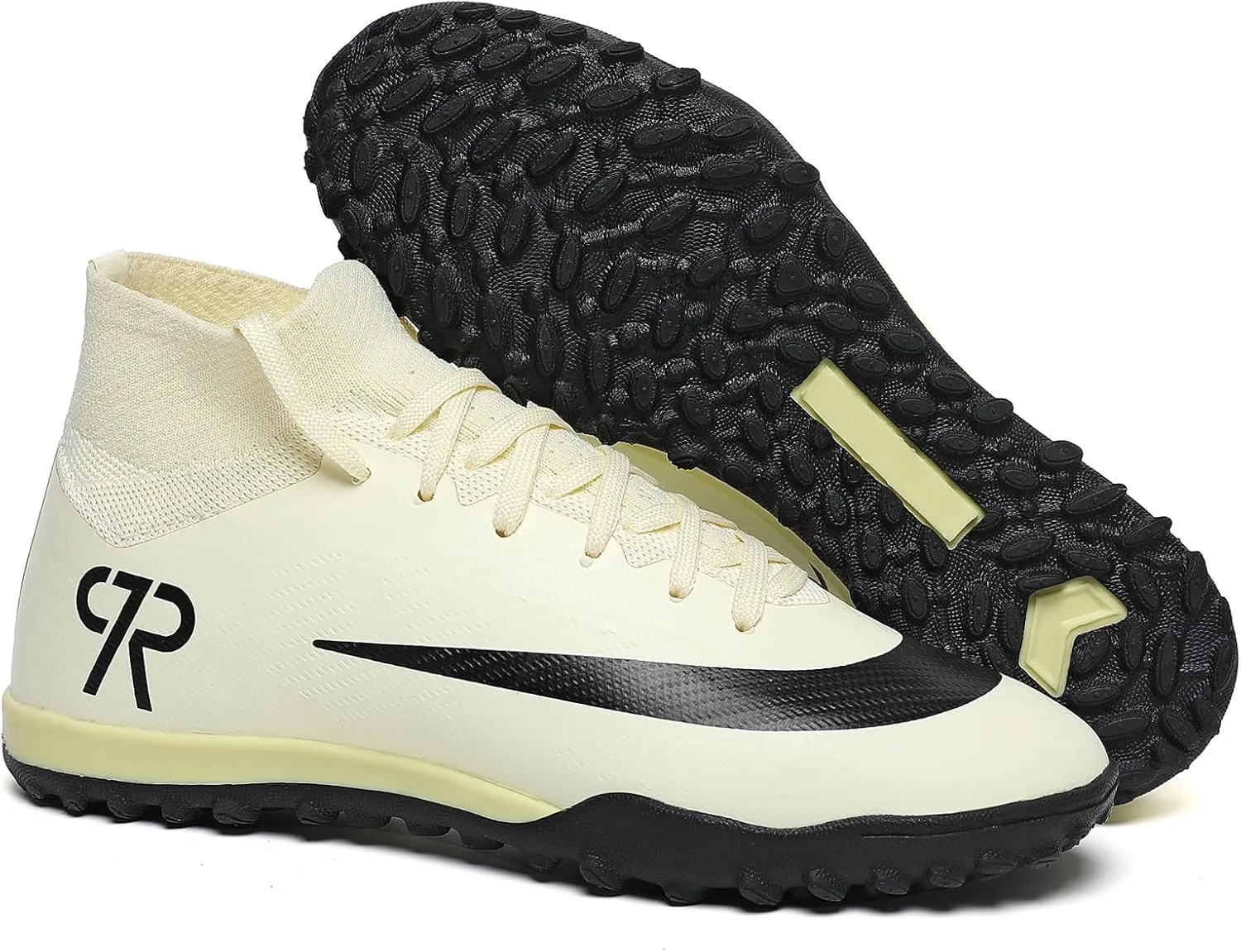Kids Soccer Shoes Indoor Futsal Turf Big Boys Soccer Cleats Youths TF High-Top Football Boots for Athletic Training Academy TF