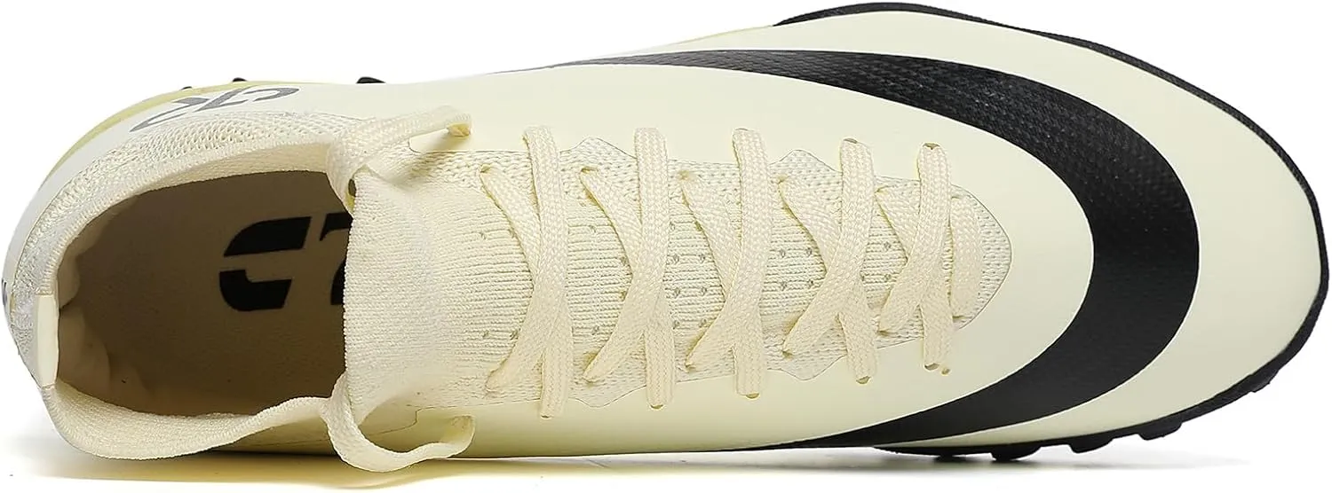Kids Soccer Shoes Indoor Futsal Turf Big Boys Soccer Cleats Youths TF High-Top Football Boots for Athletic Training Academy TF