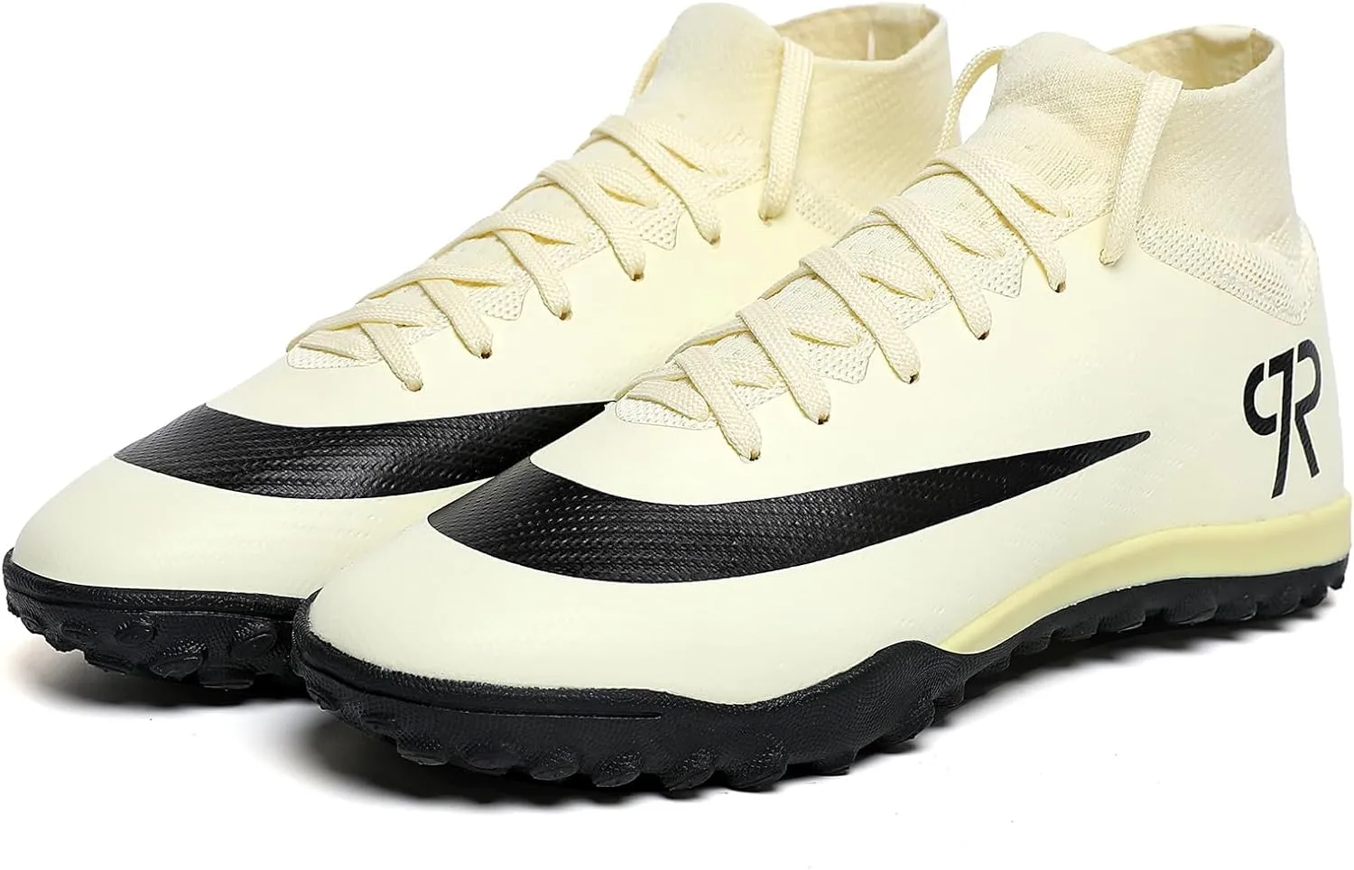 Kids Soccer Shoes Indoor Futsal Turf Big Boys Soccer Cleats Youths TF High-Top Football Boots for Athletic Training Academy TF