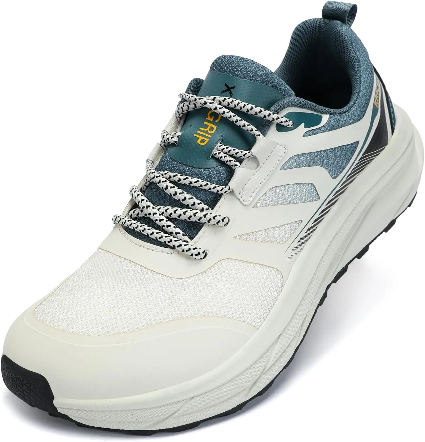 Kricely Men's Trail Running Shoes Wide Toe Box Shoes for Men Walking Sneakers