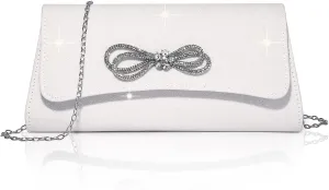 Labair Womens Evening Bag Sparkly Bow Clutch Purse Wedding Prom Formal Purses Party Cocktail Handbags.