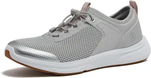 Lands' End Slip On Water Sneakers for Women with Quick Dry Mesh, Lightweight Sport Womens Water Shoes with Drainage Holes for Beach or Pool, Black or Silver, Adult Size 6-11 Water Shoes for Women