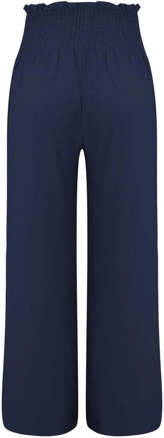 Linen Cargo Pants Women Summer Linen Pants Pants Wide Leg Long Pant Trousers with Pocket Womens Linen Pants Straight Leg