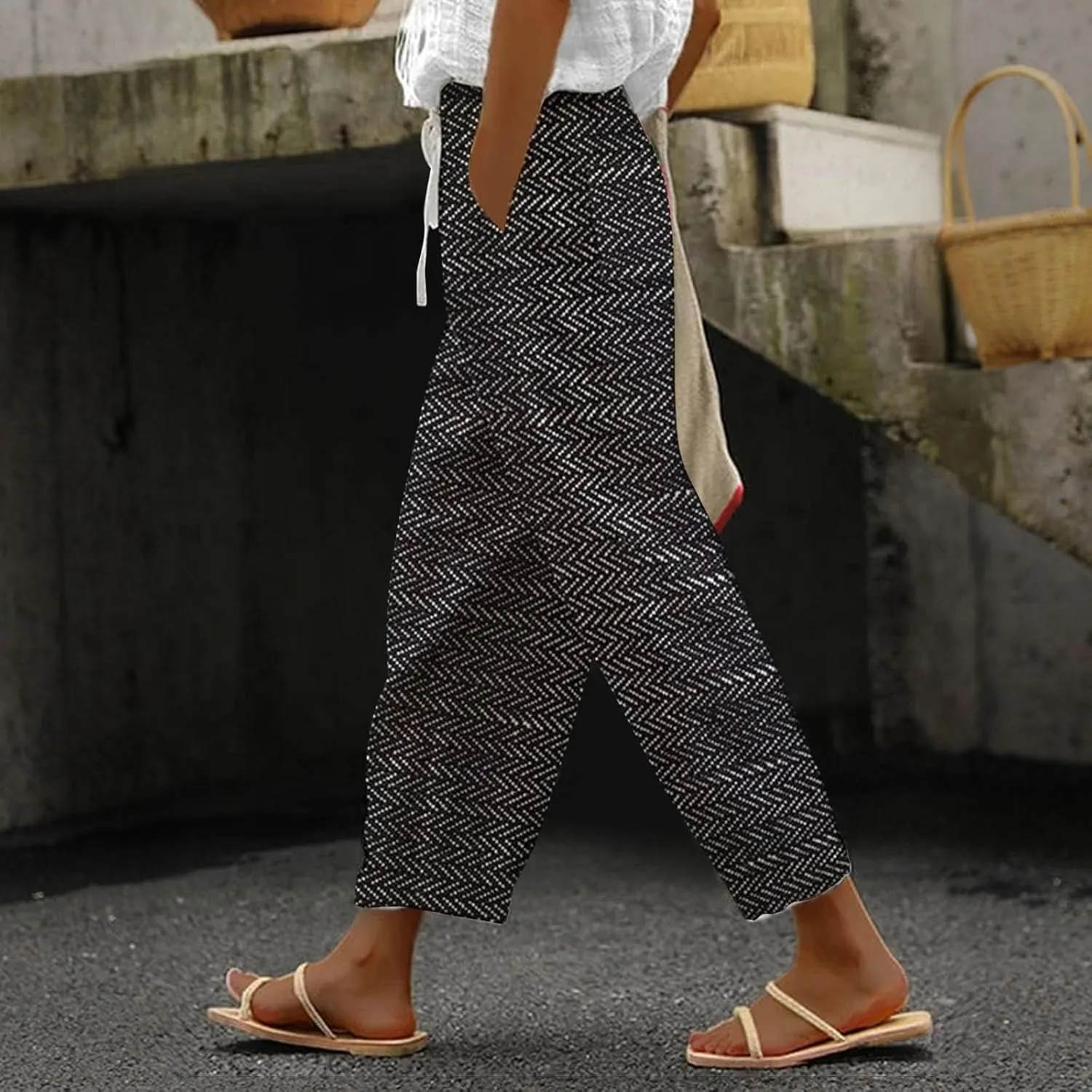 Linen Pants Women White Linen for Women Pan Linen Slacks for Women