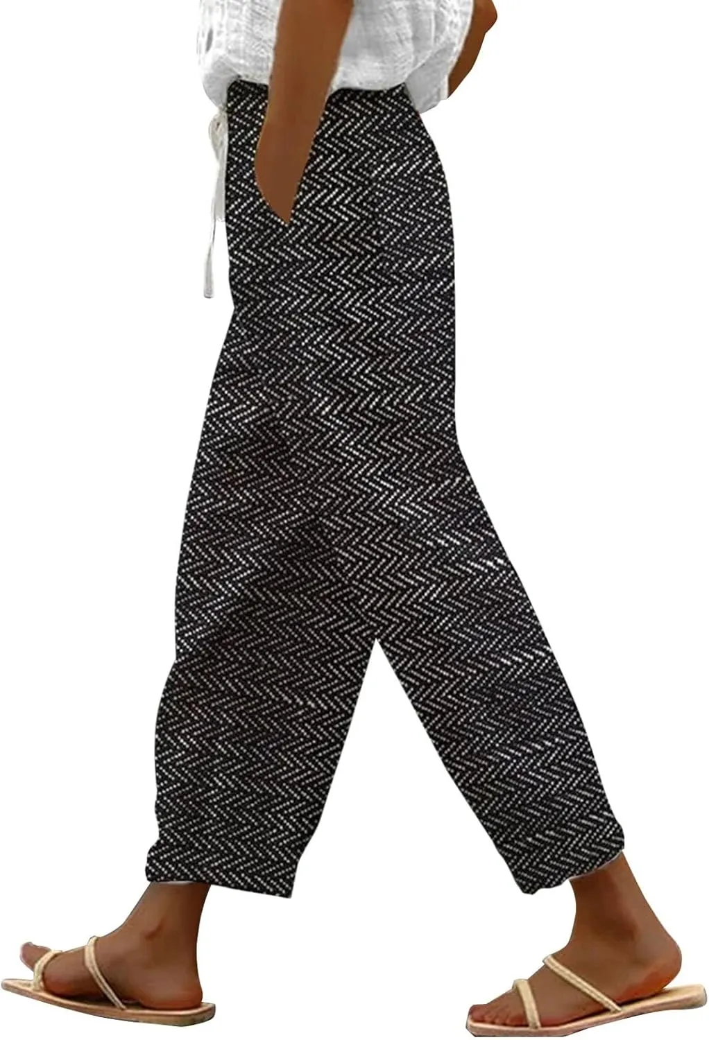 Linen Pants Women White Linen for Women Pan Linen Slacks for Women