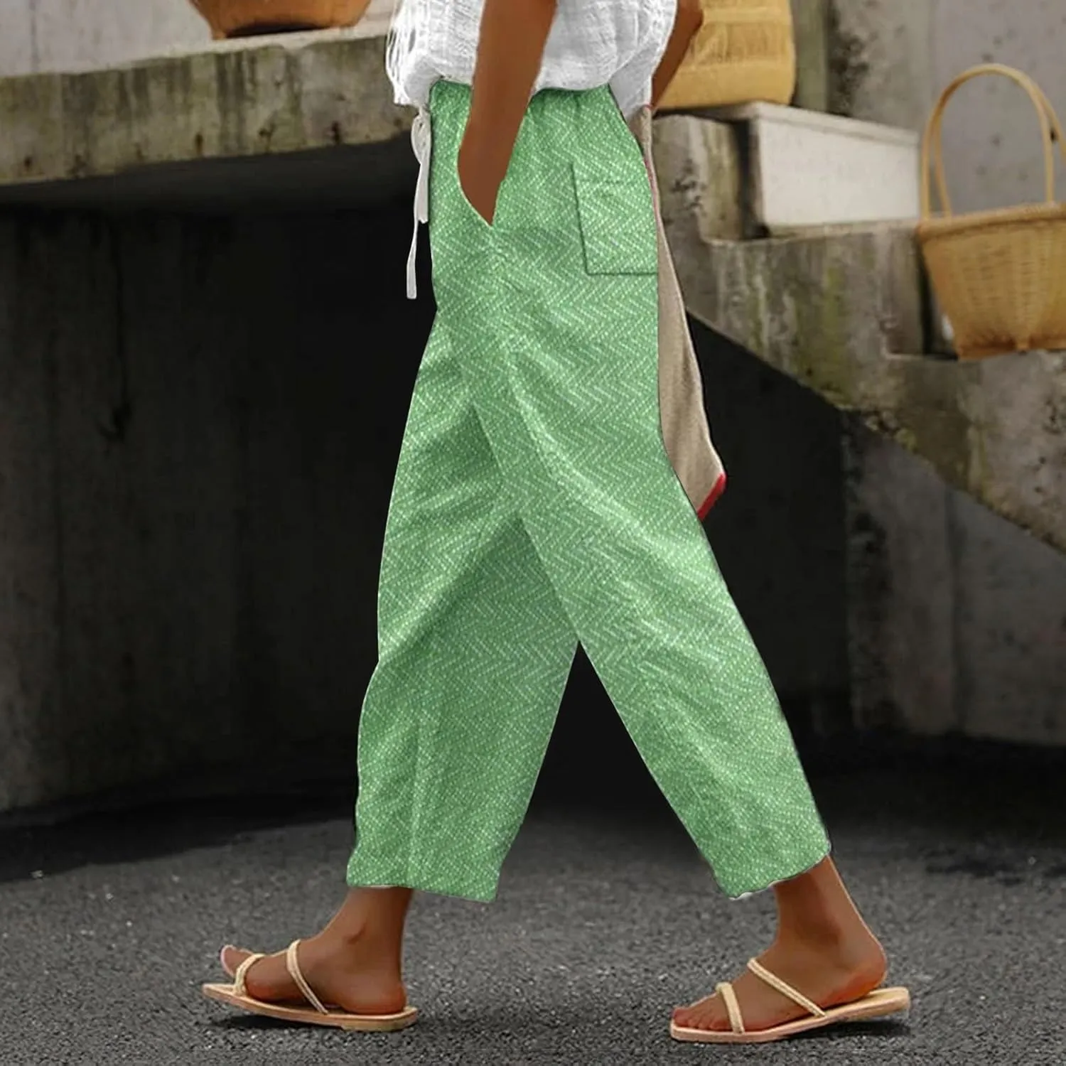 Linen Pants Women White Linen for Women Pan Linen Slacks for Women