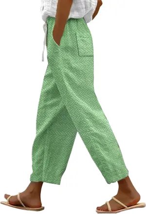 Linen Pants Women White Linen for Women Pan Linen Slacks for Women