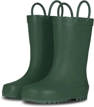 Lone Cone Premium Natural Rubber Rain Boots for Toddlers and Kids with Solid Design